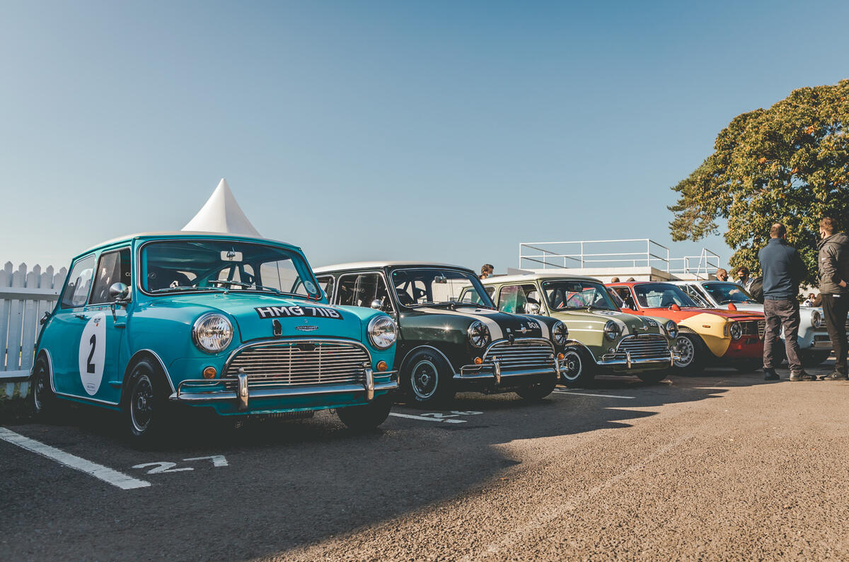Austin Mini Touring Cars at Goodwood Austin Mini Touring Cars at Goodwood