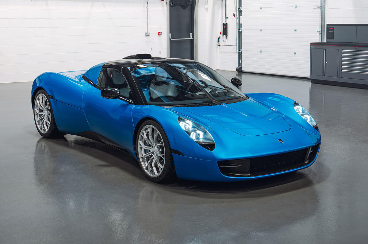 Gordon Murray Automotive T33 Spider front three quarter