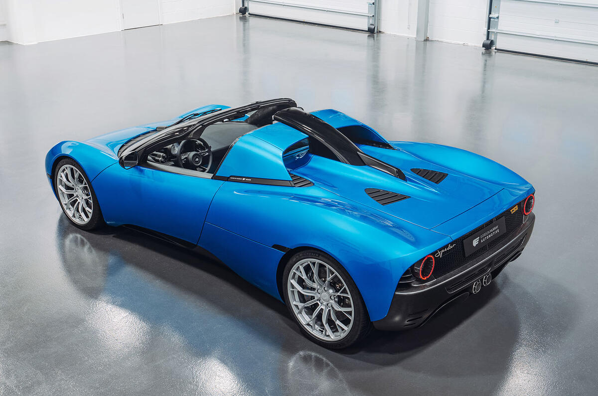 Gordon Murray Automotive T33 Spider rear three quarter roof