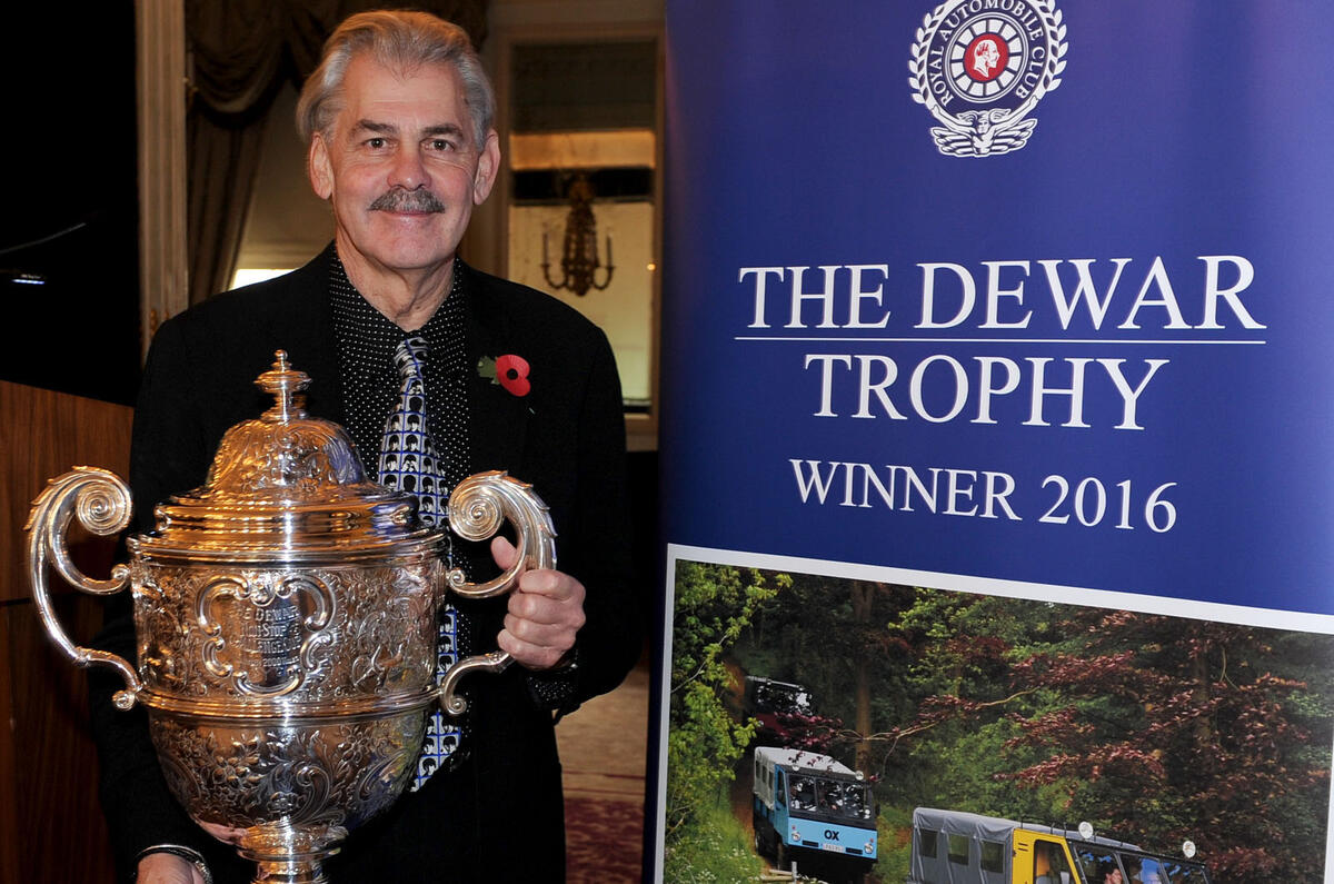Famed designer Gordon Murray wins Dewar Trophy