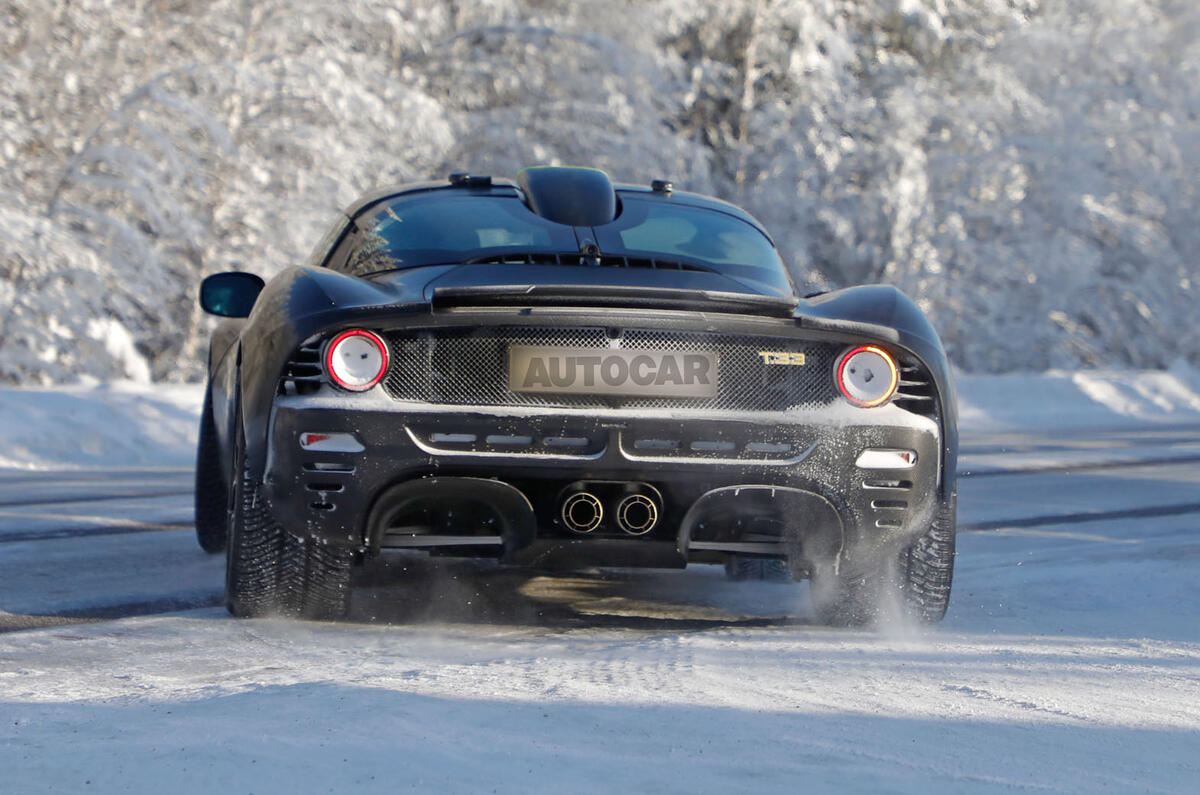 Gordon Murray GMA T33 winter testing rear