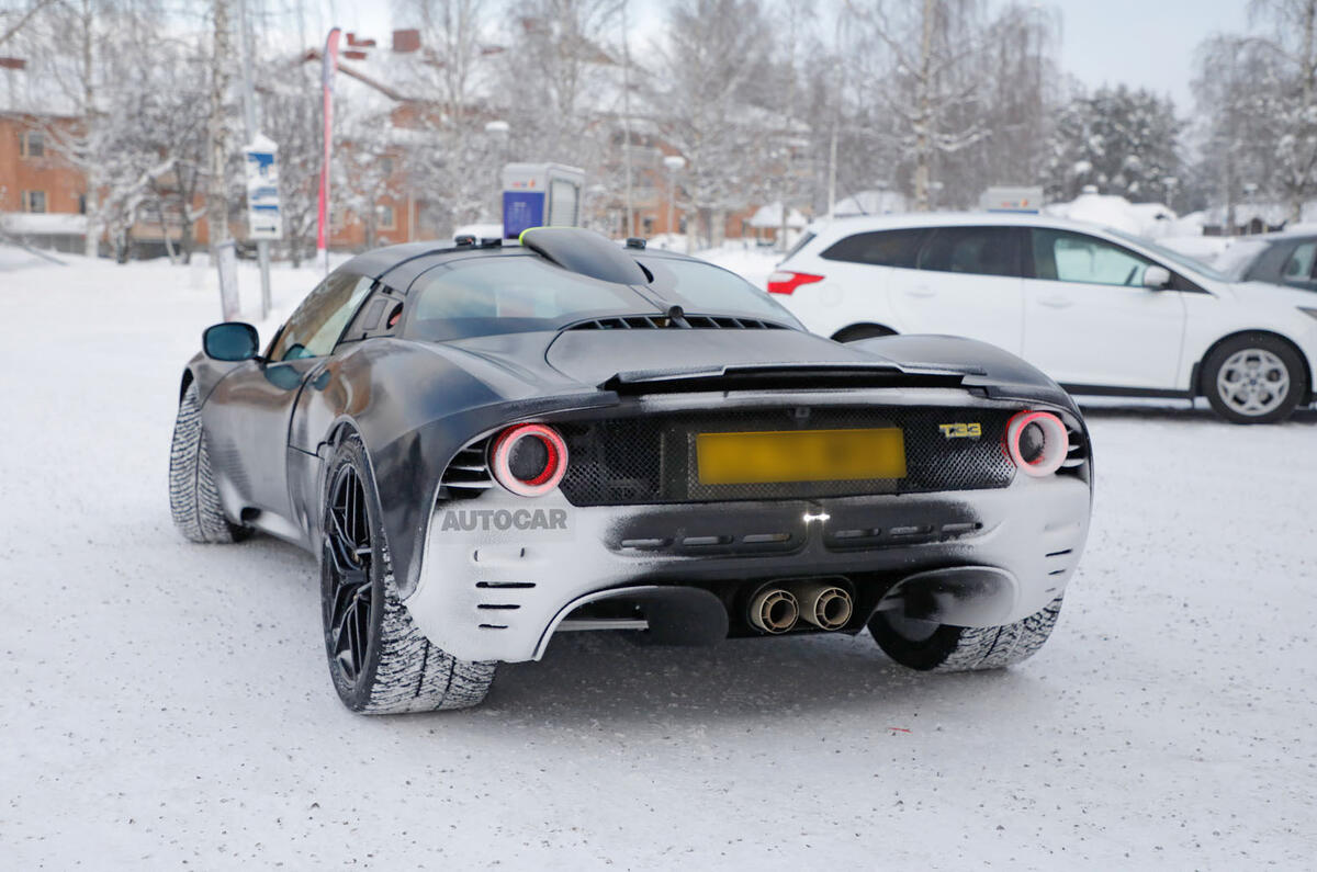 Gordon Murray GMA T33 winter testing rear 2