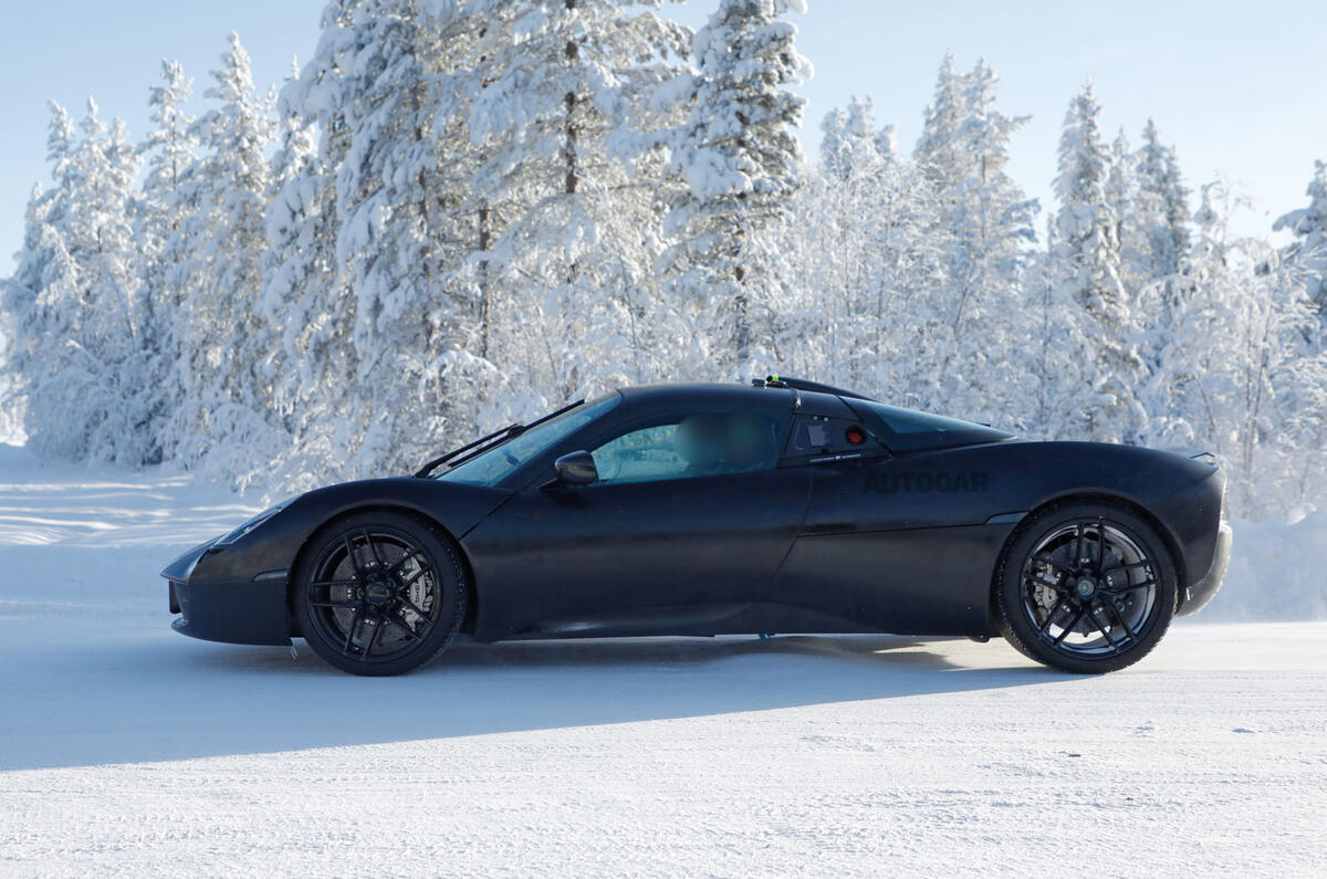 Gordon Murray GMA T33 winter testing side