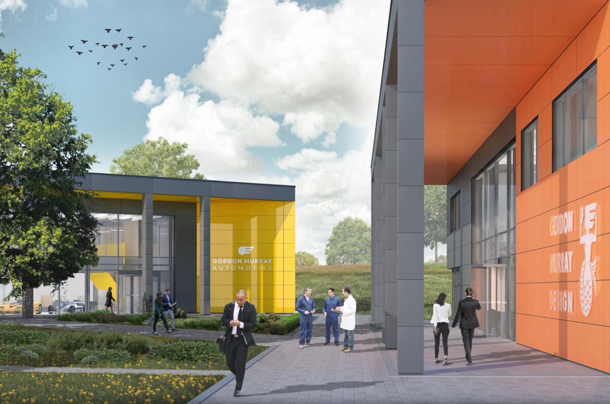 Gordon Murray Group HQ render - Piazza Gordon Murray Group HQ render - Piazza