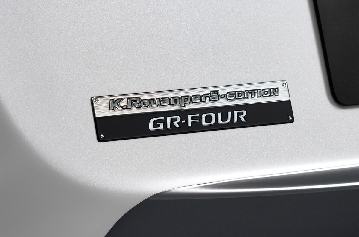 GR Yaris Rovanperä rear badge