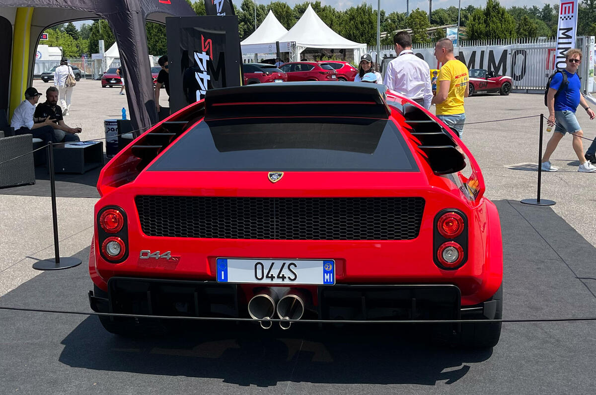 Grassi 044S 2023 Monza motor show rear static Grassi 044S 2023 Monza motor show rear static