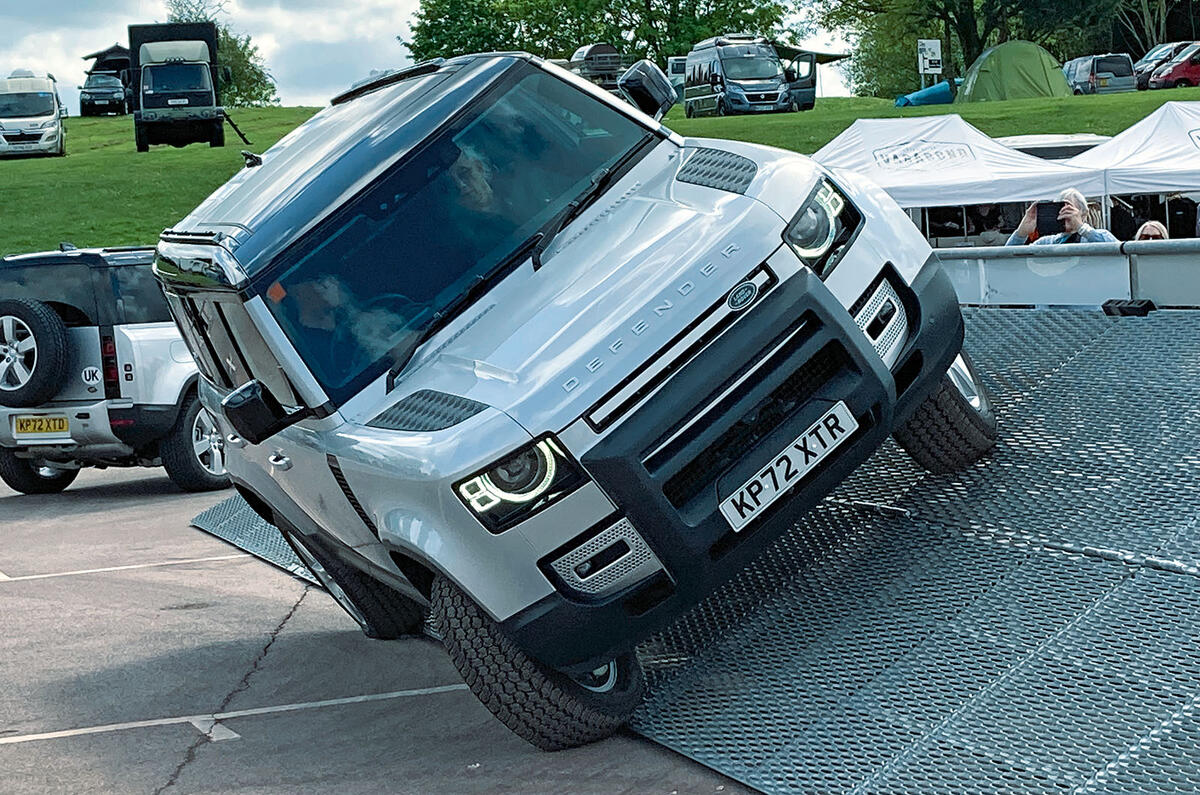 Green laning Land Rover Defender
