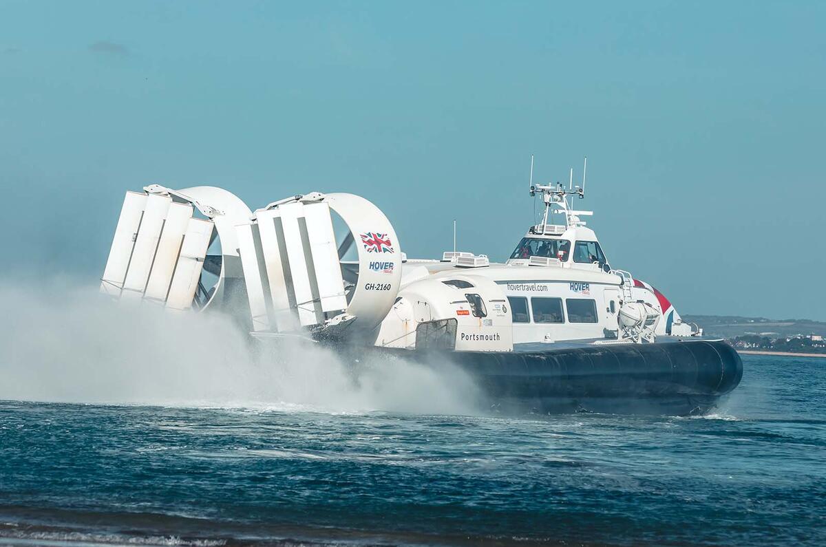 Griffon hovercraft on water Griffon hovercraft on water