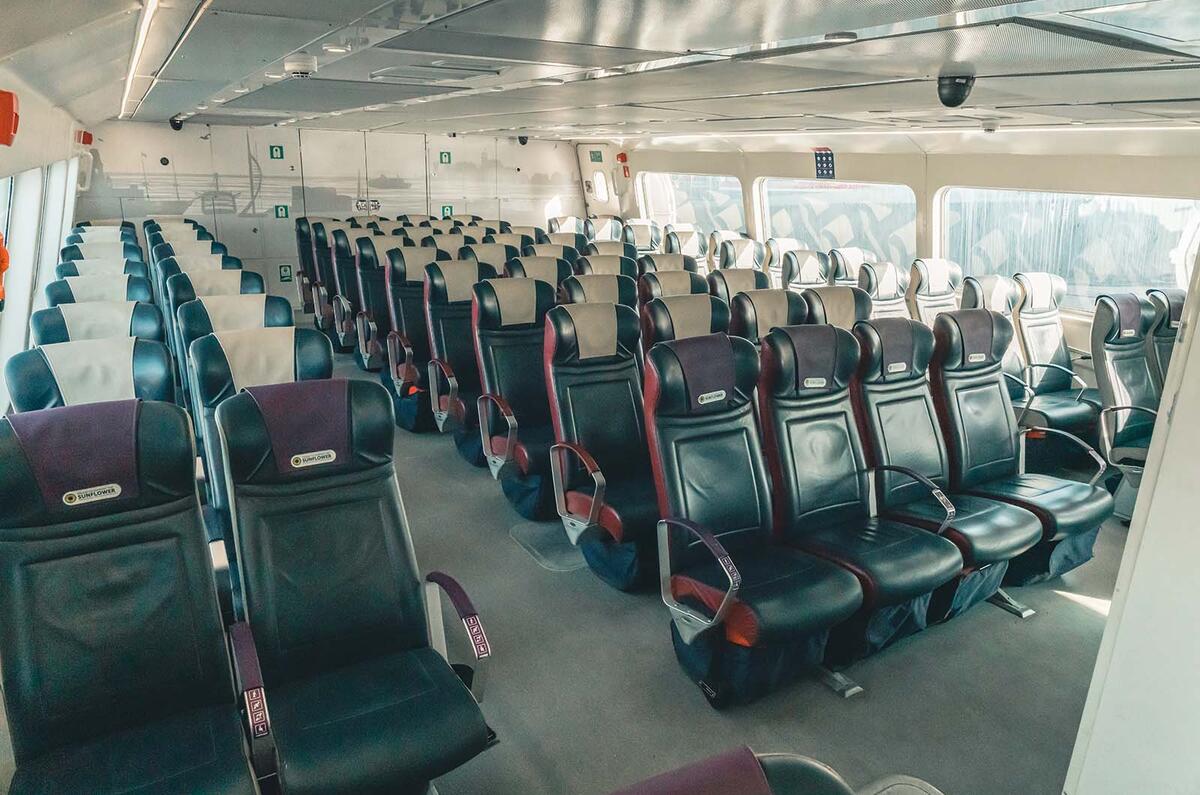 Griffon Hoverwork 12000TD hovercraft interior seats Griffon Hoverwork 12000TD hovercraft interior seats