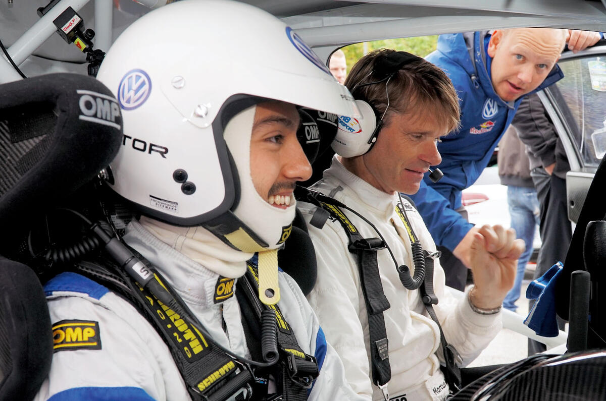 Co-driving with two-time WRC champion Marcus Grönholm