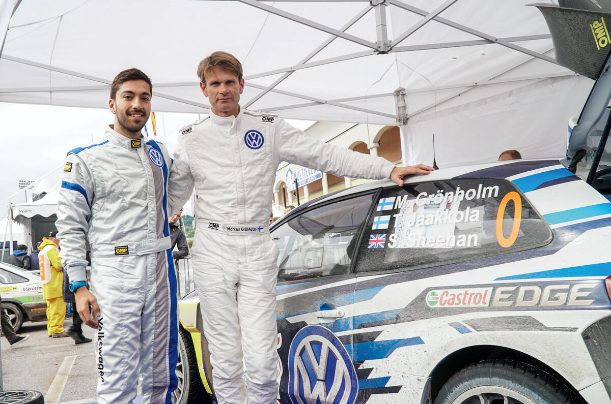 Co-driving with two-time WRC champion Marcus Grönholm