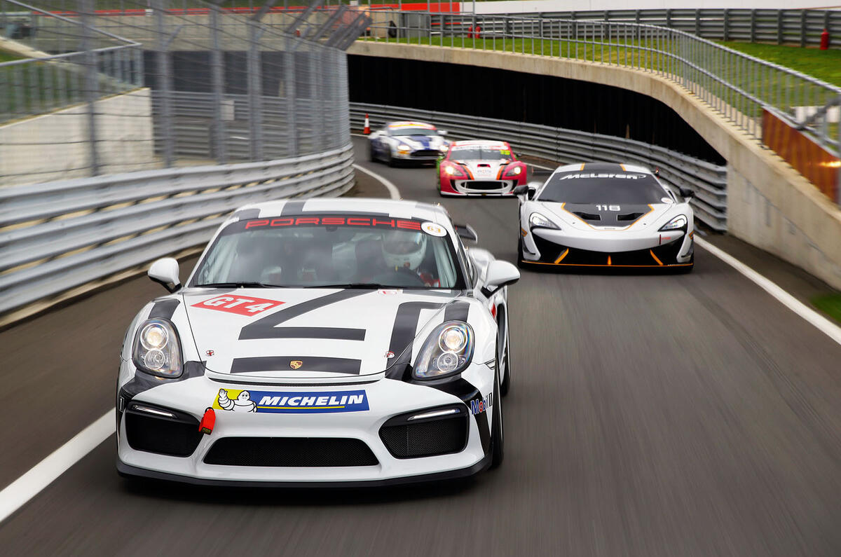 GT4 racers