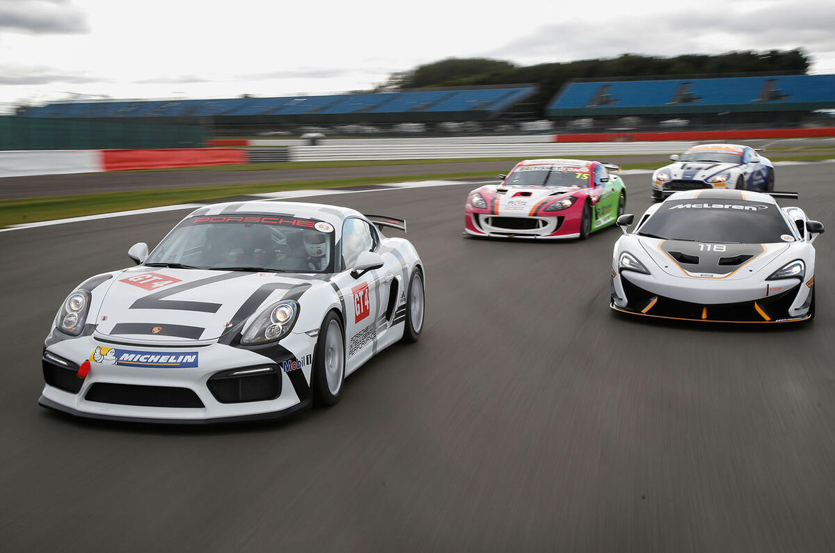 GT4 racers