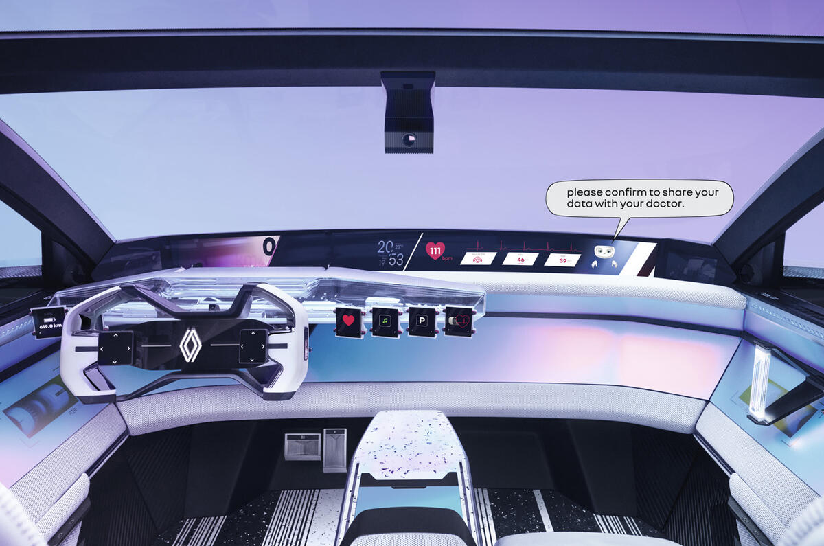 H1st vision Concept car   Health monitoring assistant