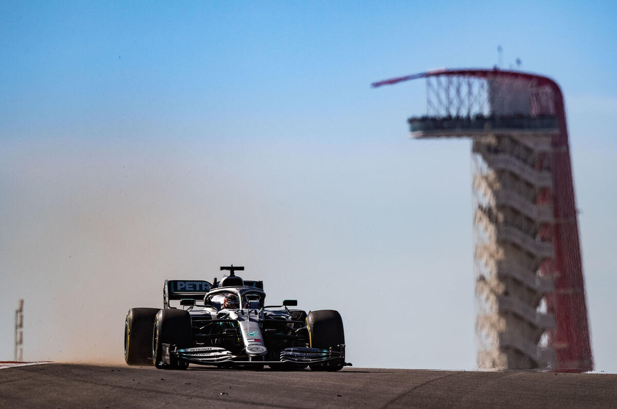 Lewis Hamilton wins sixth driver's world championship - credit: motorsportimages Lewis Hamilton wins sixth driver's world championship - viewing platform