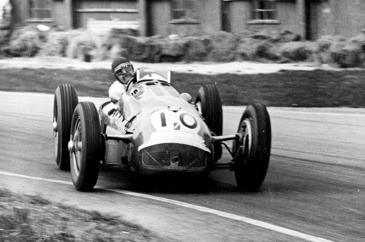 Hamilton hurling the mighty Lago  Talbot around Goodwood, 1951 Hamilton hurling the mighty Lago  Talbot around Goodwood, 1951