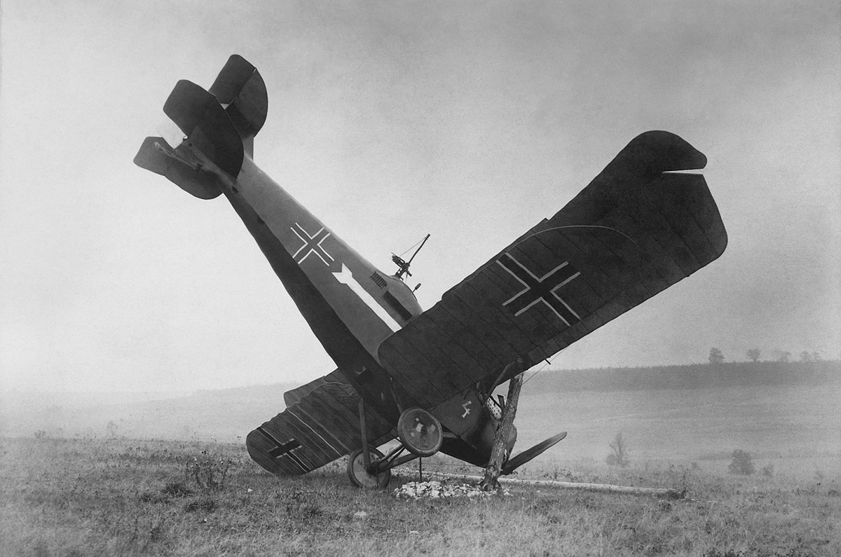 Crashed German plane