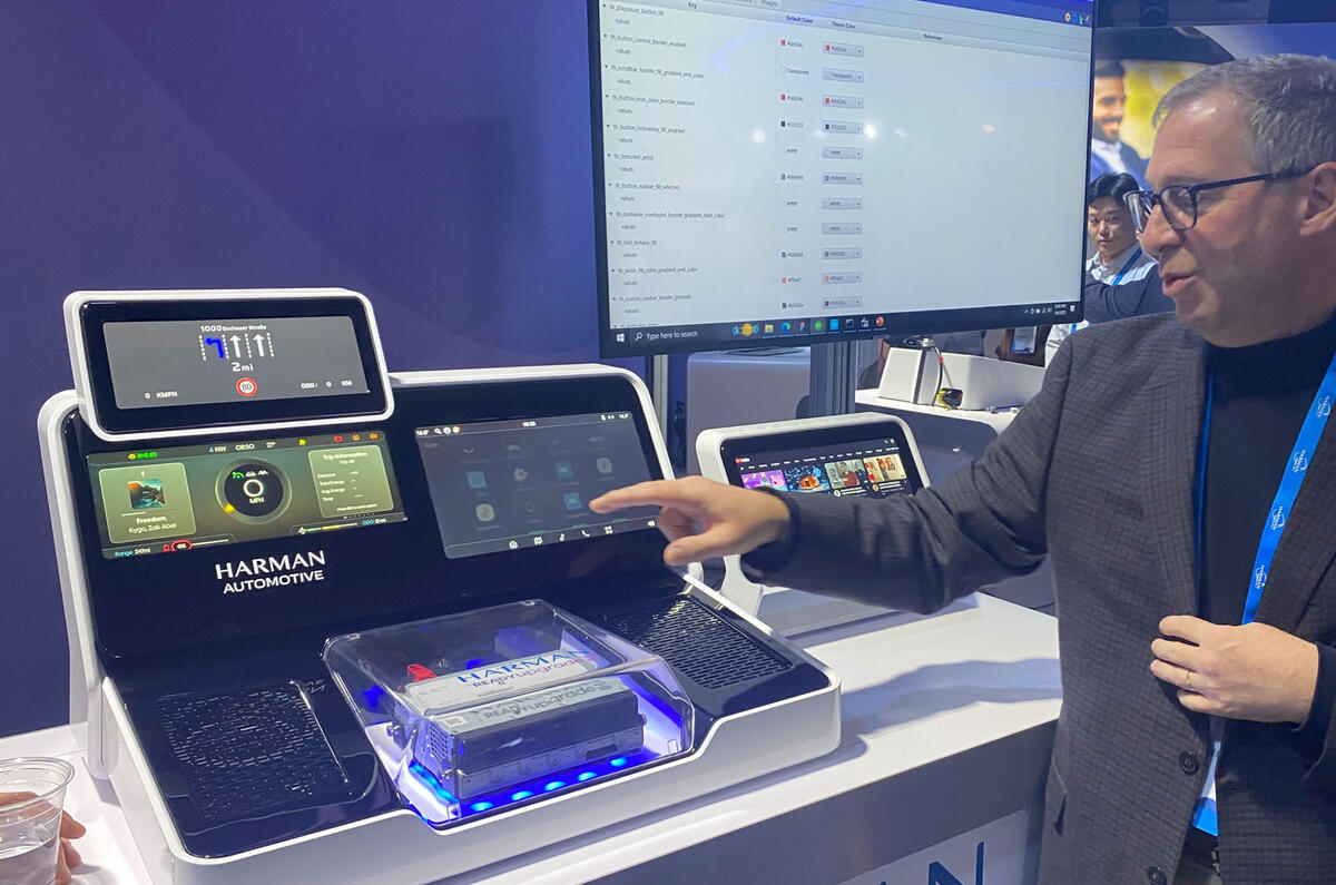 Harman Ready Upgrade infotainment CES 2022 demonstration Harman Ready Upgrade infotainment CES 2022 demonstration