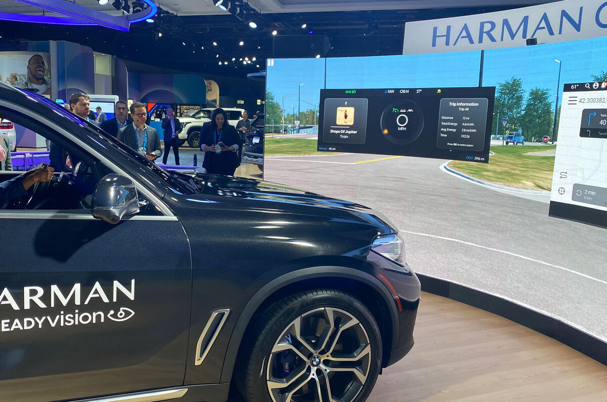 Harman Ready Vision demonstration navigation CES 2023 Harman Ready Vision demonstration navigation CES 2023