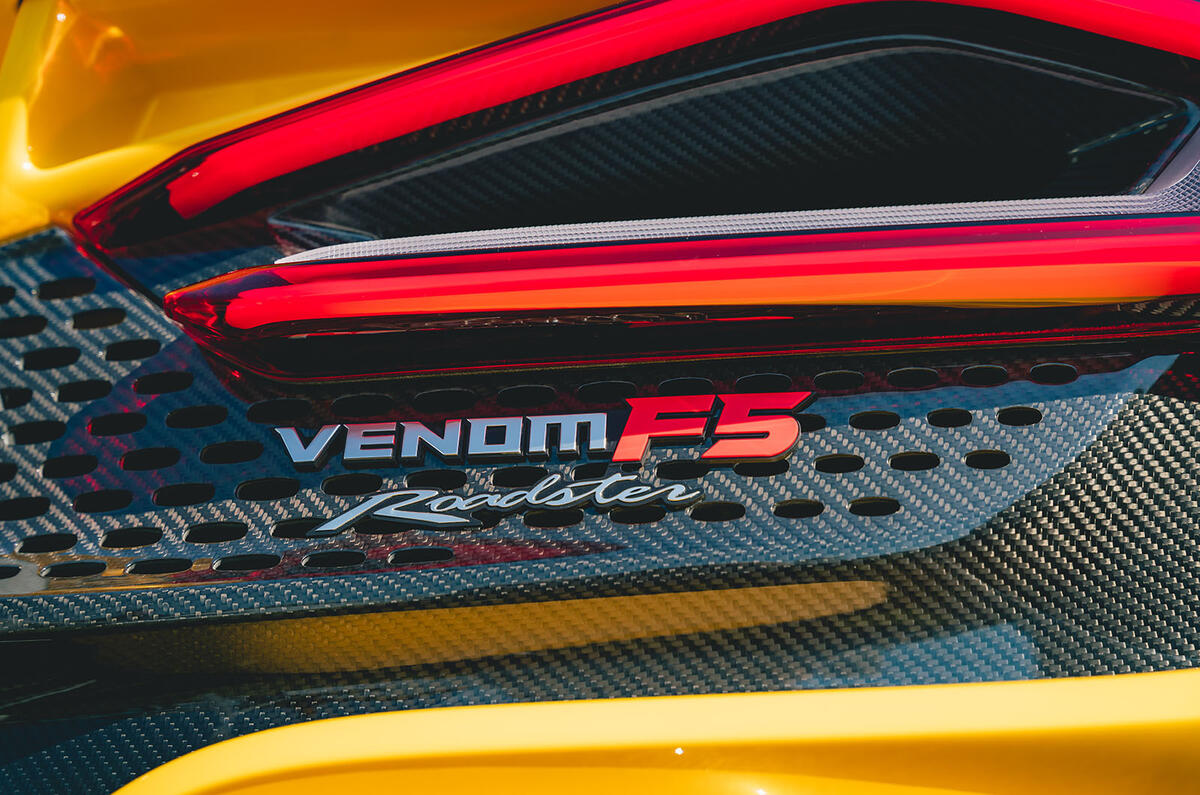 Hennessey Venom F5 Roadster badge Hennessey Venom F5 Roadster badge