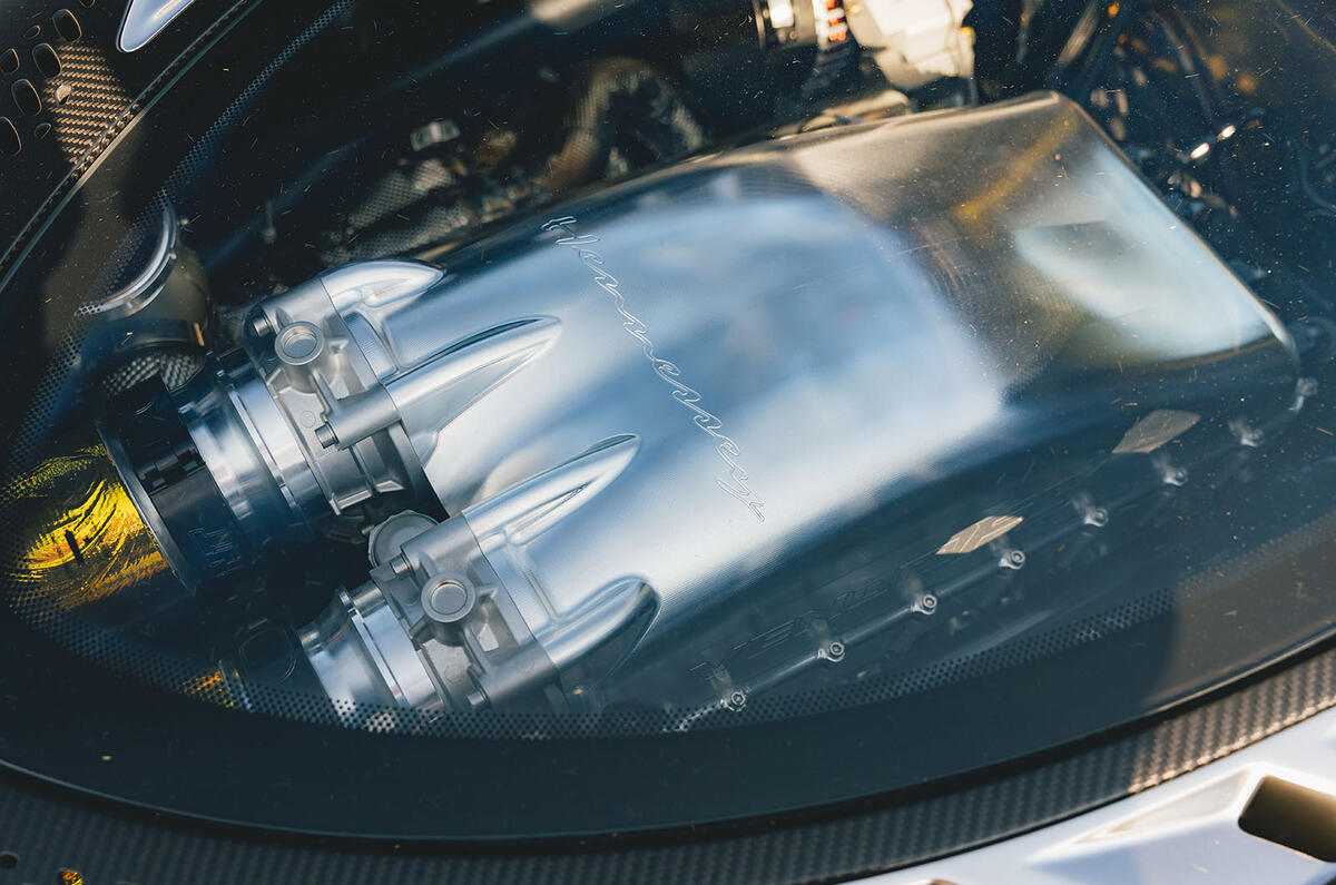 Hennessey Venom F5 Roadster engine Hennessey Venom F5 Roadster engine