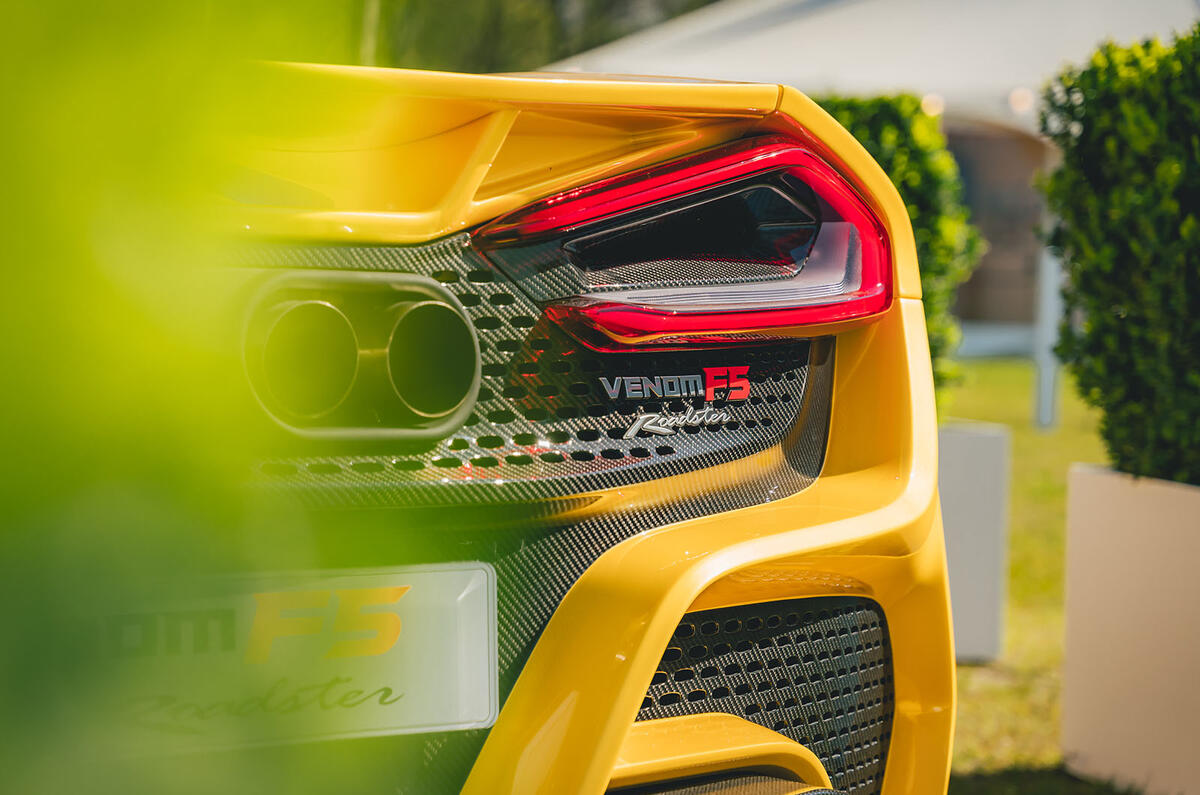 Hennessey Venom F5 Roadster rear lights Hennessey Venom F5 Roadster rear lights