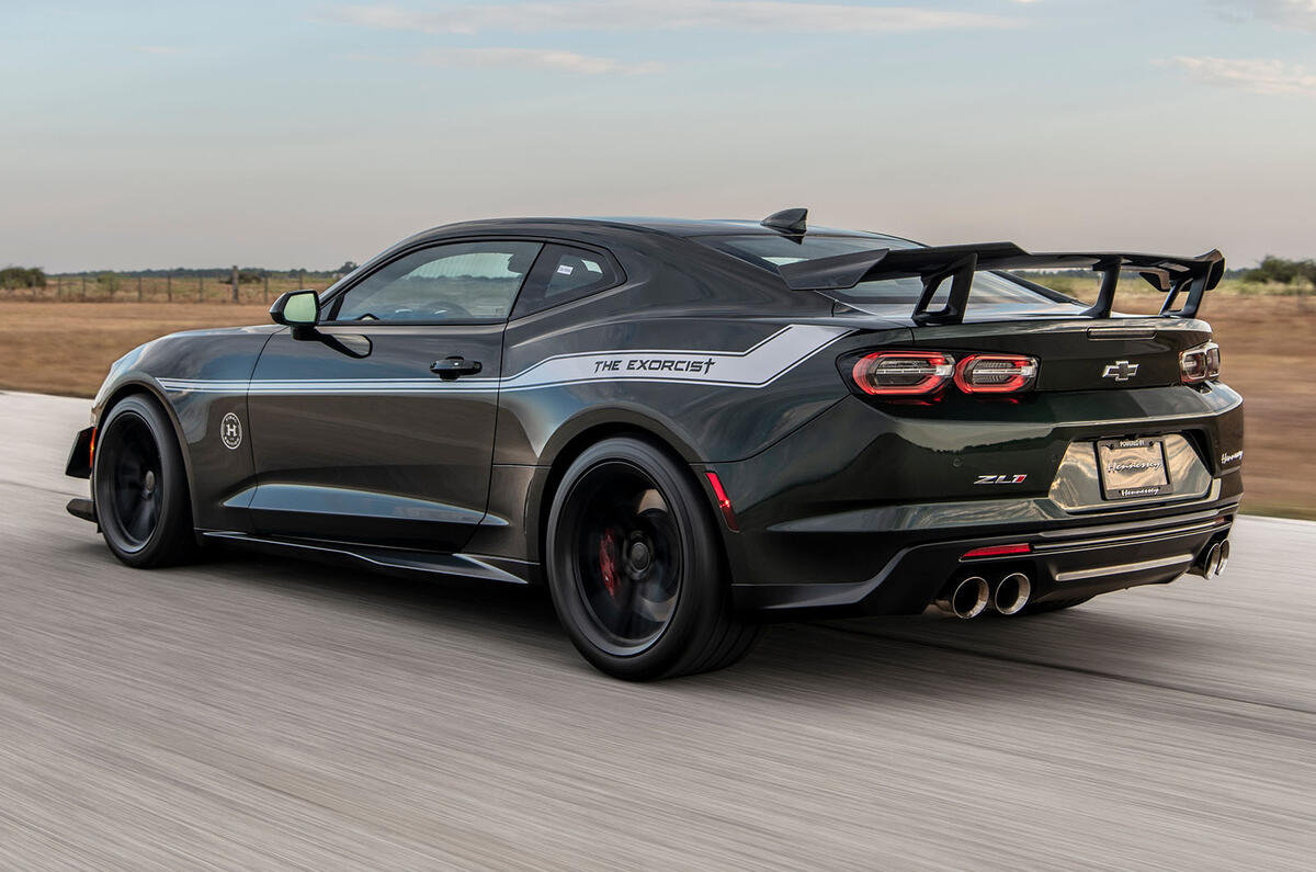 Hennessey EXORCIST Camaro ZL1 ‘Final Edition’ rear three quarter Hennessey EXORCIST Camaro ZL1 ‘Final Edition’ rear three quarter
