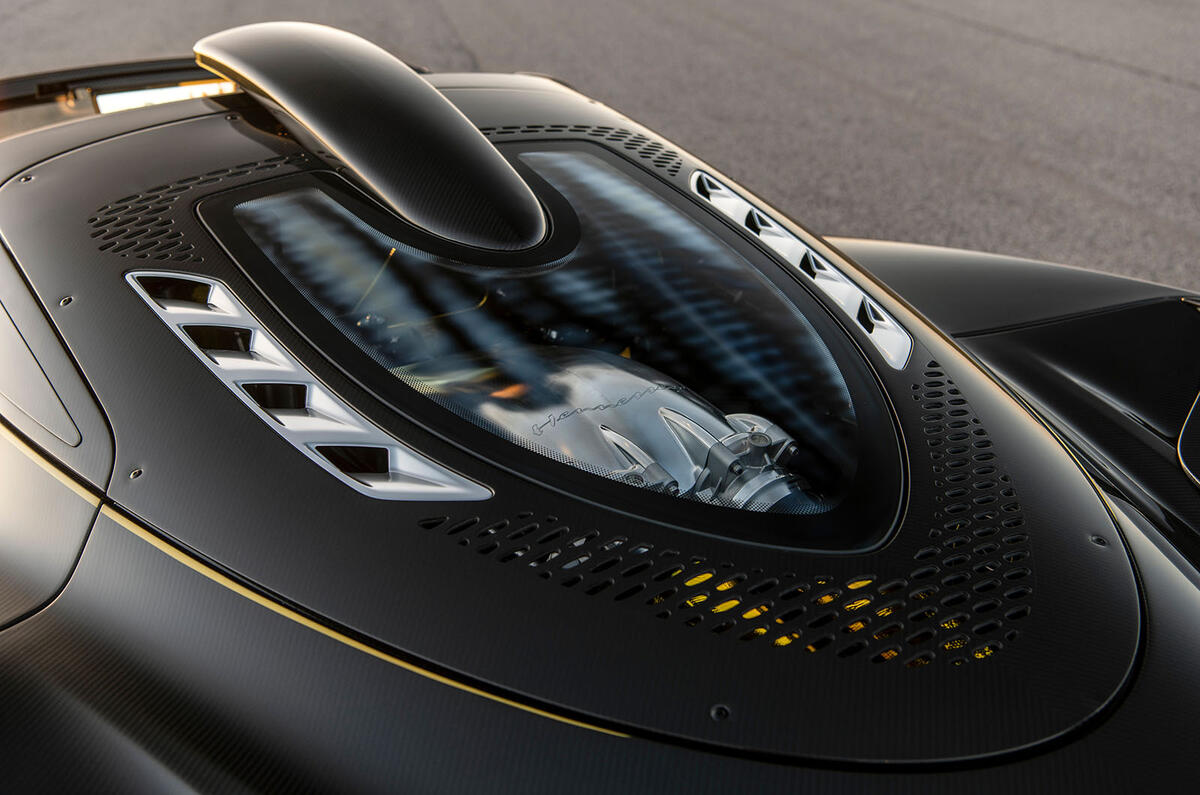 Hennessey Venom F5 Revolution Roadster engine