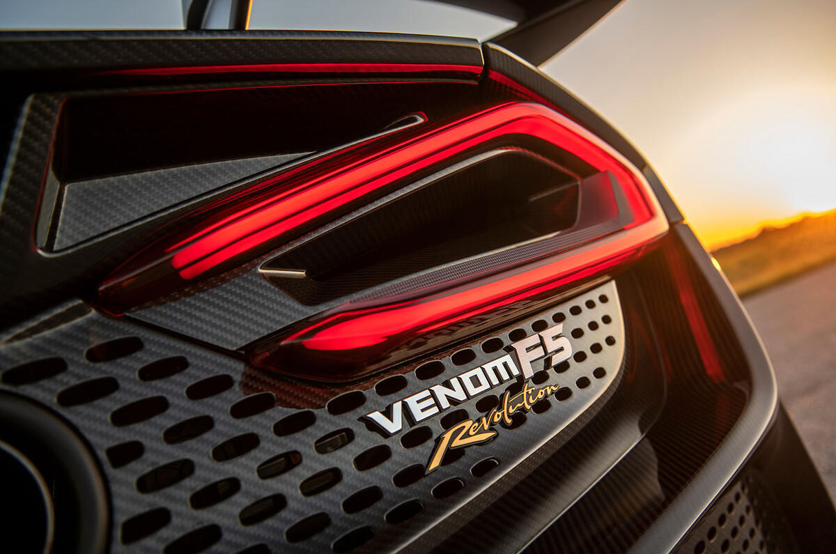 Hennessey Venom F5 Revolution Roadster rear lights
