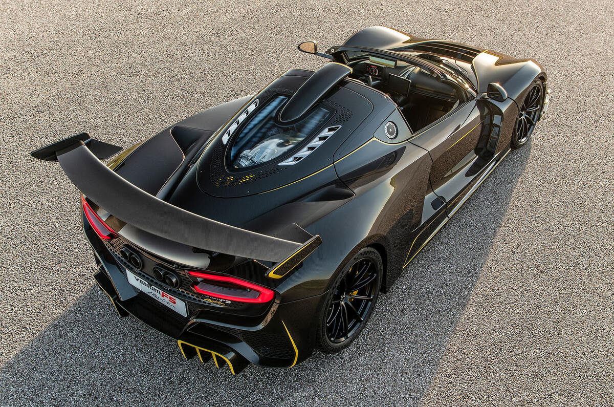 Hennessey Venom F5 Revolution Roadster rear spoiler