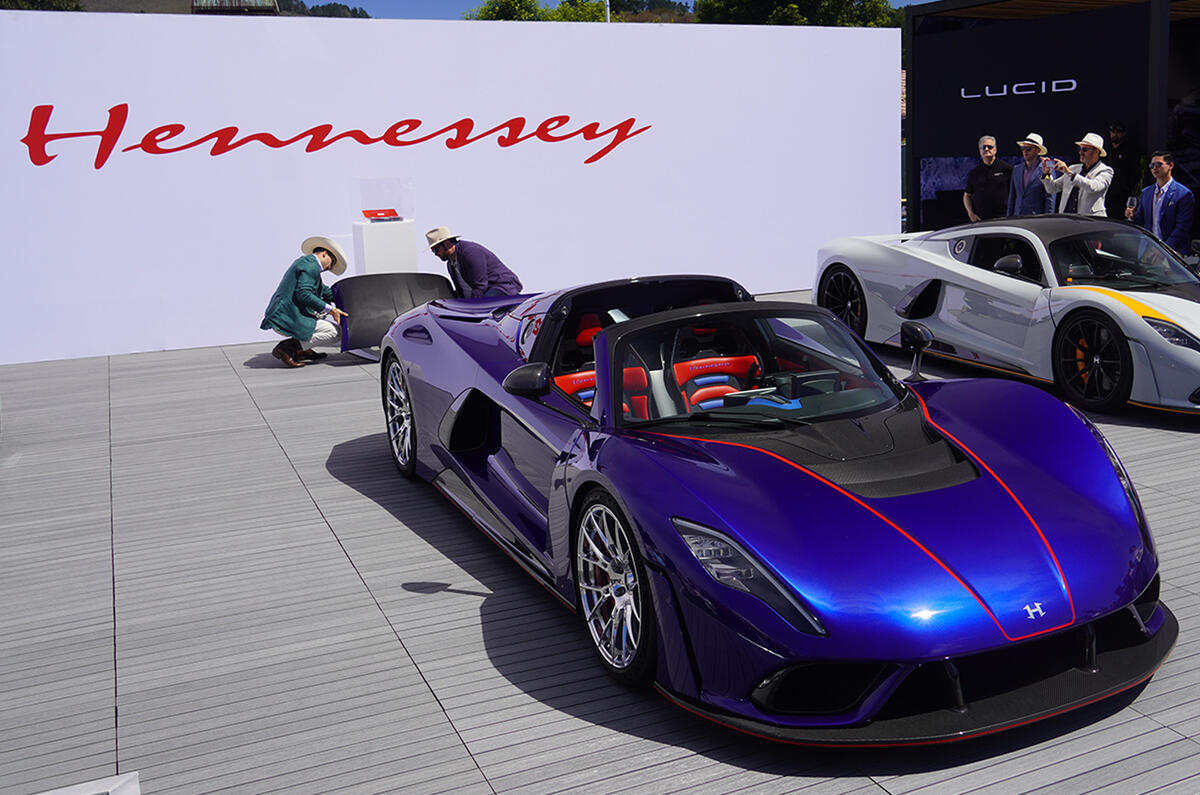 Hennessey Venom F5 roadster roof down Hennessey Venom F5 roadster roof down