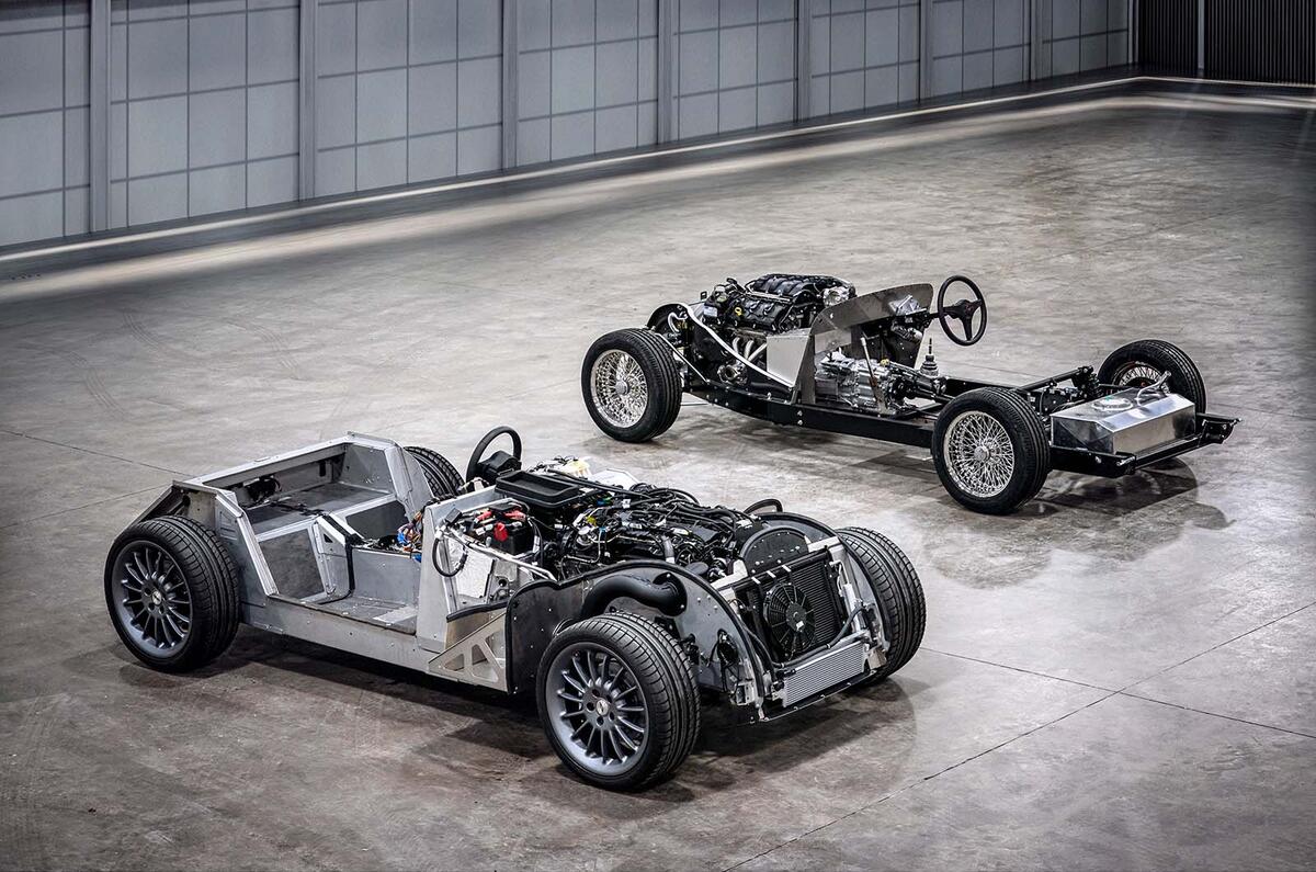 Morgan factory - final steel chassis car