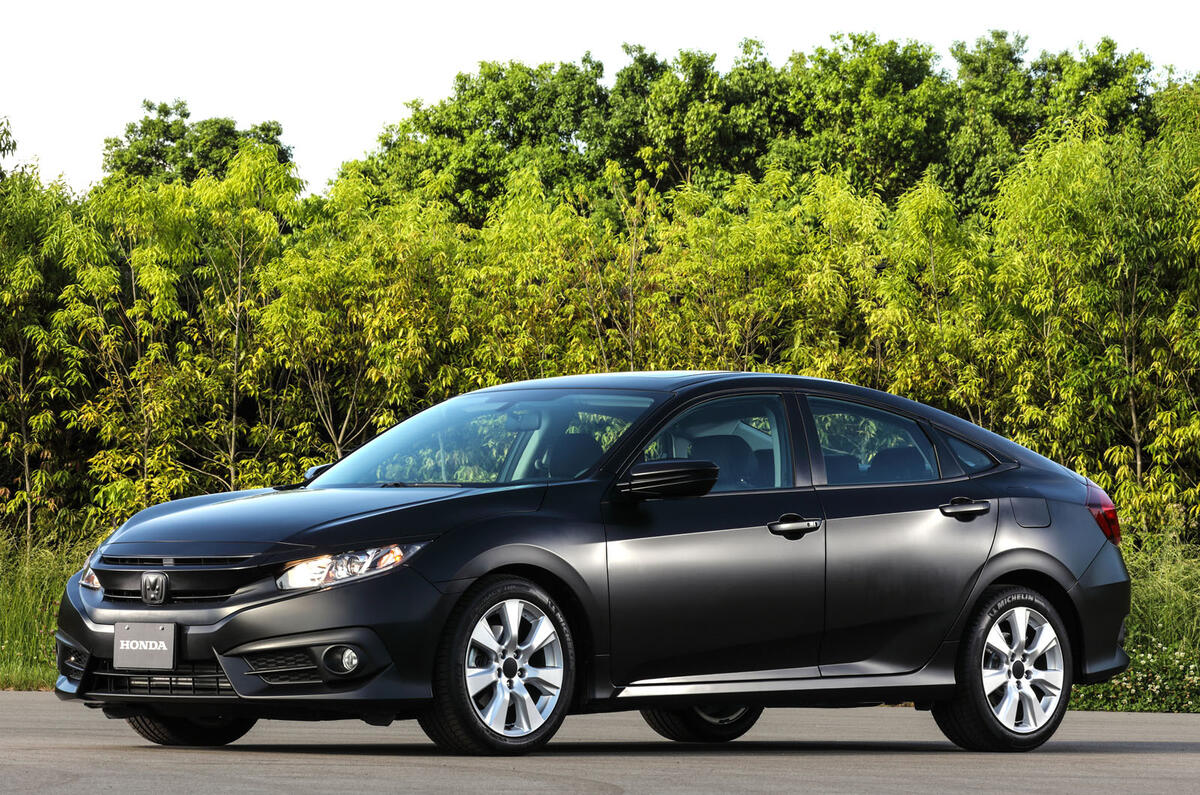 Honda Civic dynamic test car