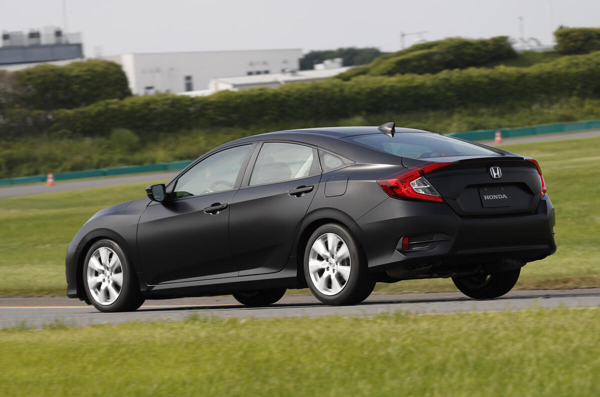 Honda Civic dynamic test car