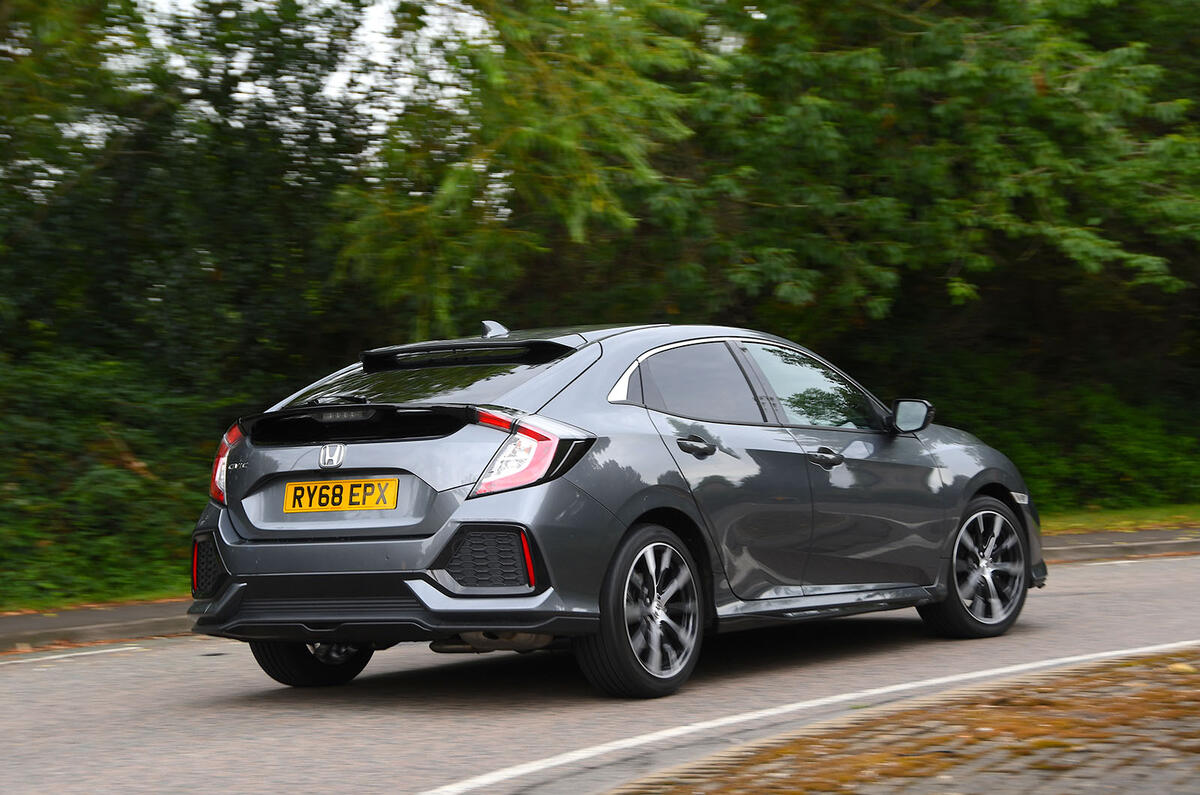 Honda Civic rear three quarter Honda Civic rear three quarter