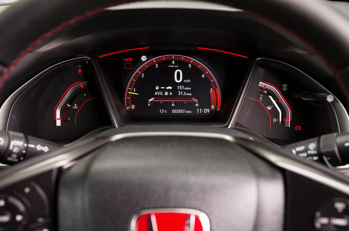 Honda Civic Type R instruments Honda Civic Type R instruments