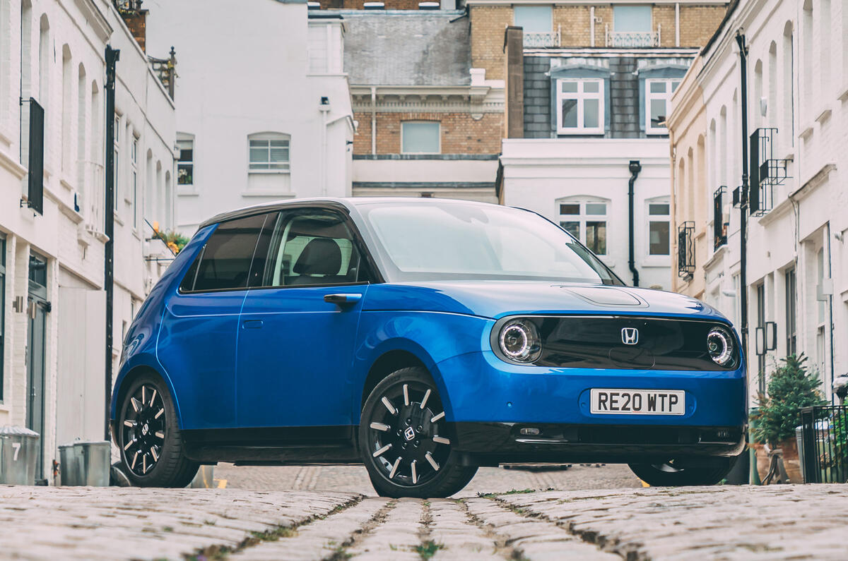 Britain's best in-car technology 2020 - Honda E front Britain's best in-car technology 2020 - Honda E front