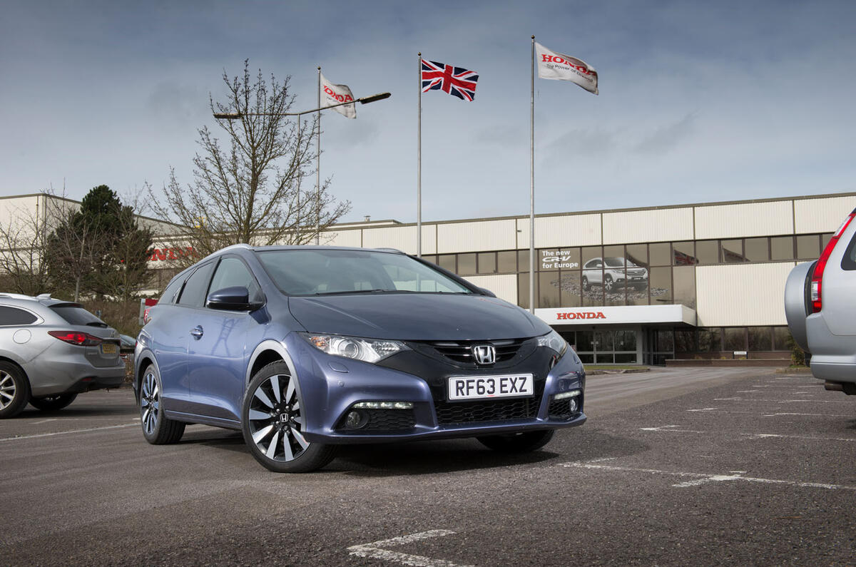 Honda Civic tourer at Swindon
