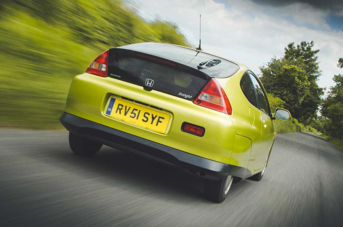 Honda Insight rear three quarter Honda Insight rear three quarter
