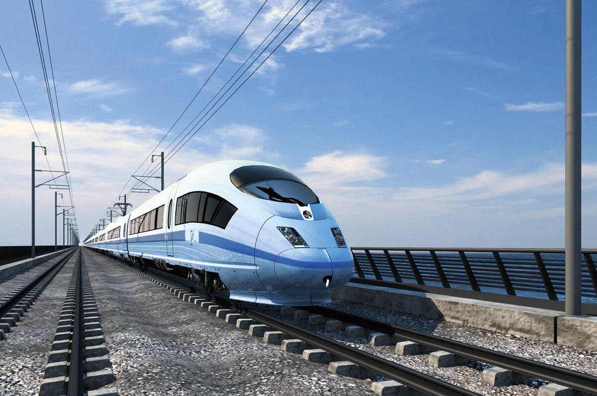 HS2 train render