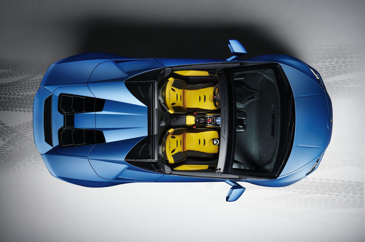 2020 Lamborghini Huracan Spyder - top down 2020 Lamborghini Huracan Spyder - top down