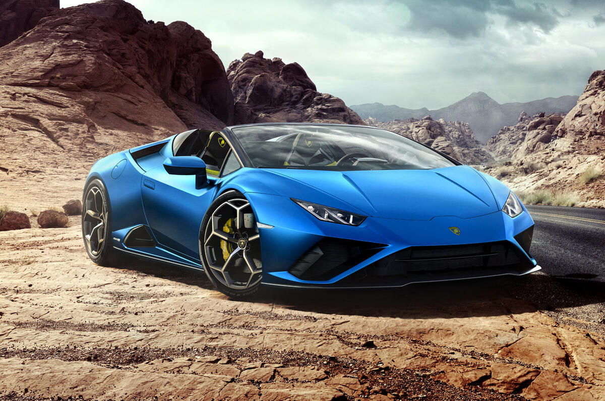2020 Lamborghini Huracan Spyder - static front 2020 Lamborghini Huracan Spyder - static front