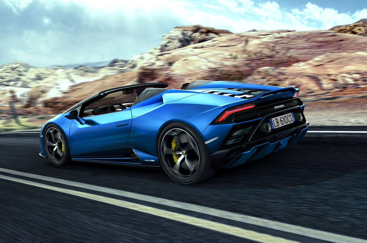 2020 Lamborghini Huracan Spyder - rear 2020 Lamborghini Huracan Spyder - rear
