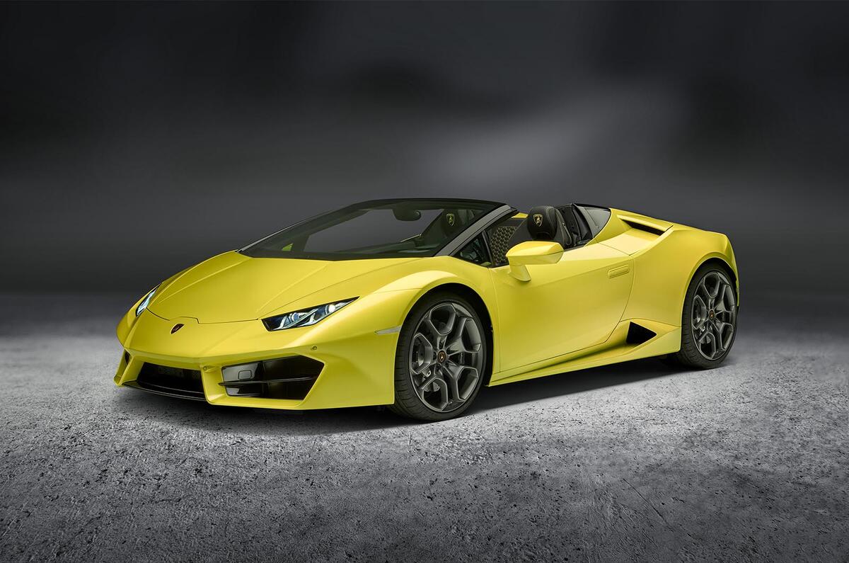 Lamborghini Huracan rear-wheel drive Spyder revealed at LA motor show