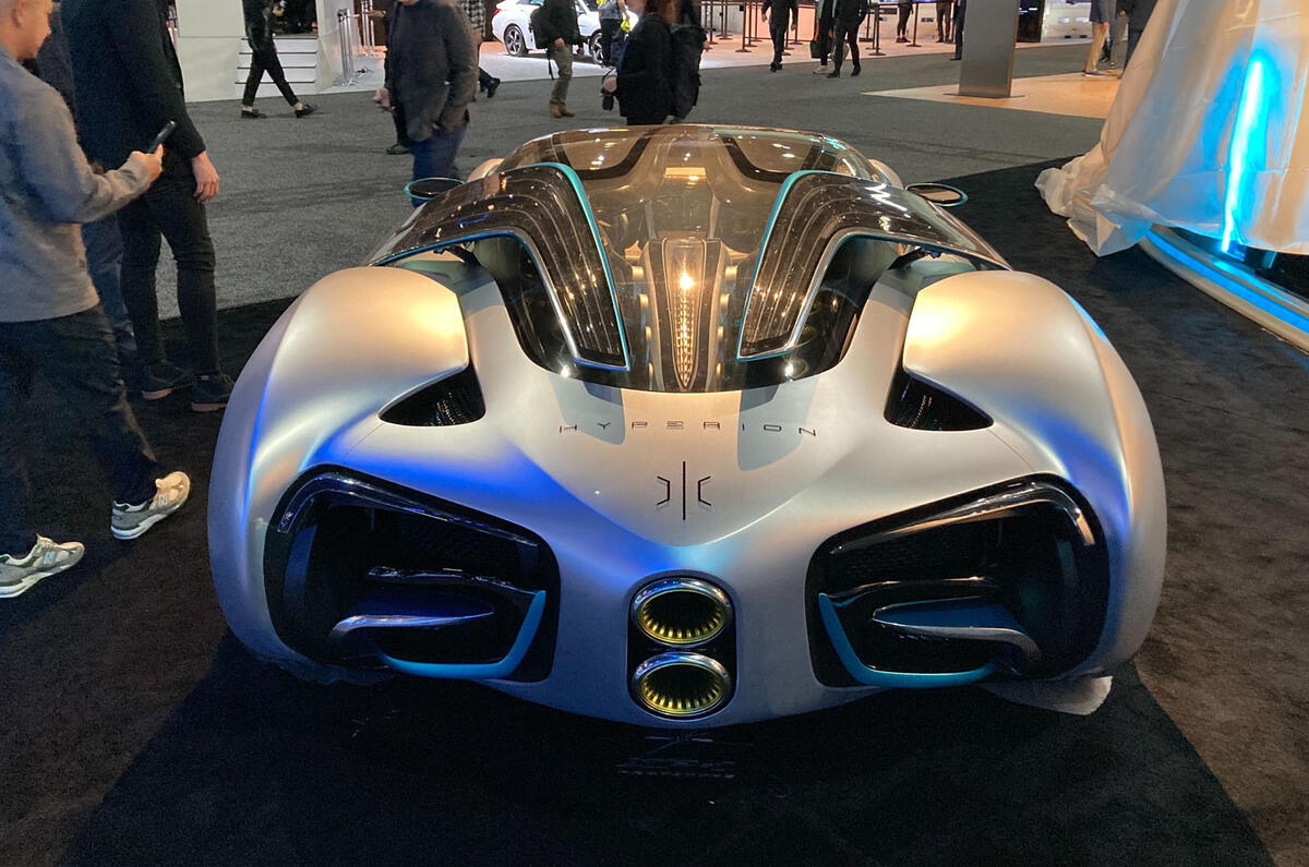 Hyperion XP1 on display at los angeles rear Hyperion XP1 on display at los angeles rear