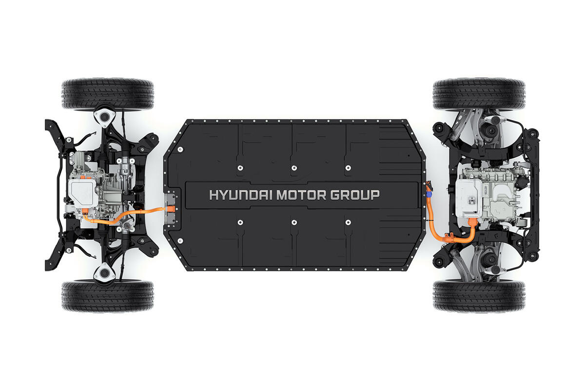 Hyundai E-GMP electric car platform Hyundai E-GMP electric car platform