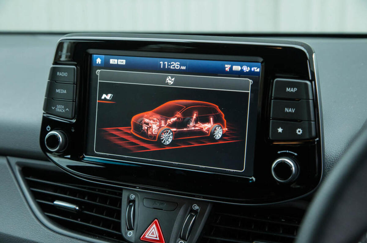 Volkswagen Golf GTI vs Hyundai i30n hyundai infotainment