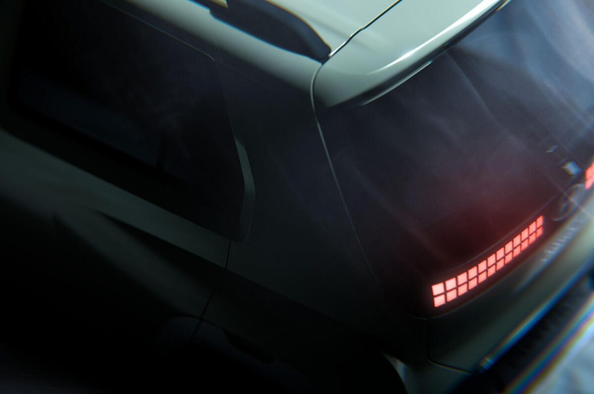 Hyundai Inster teaser rear high Hyundai Inster teaser rear high