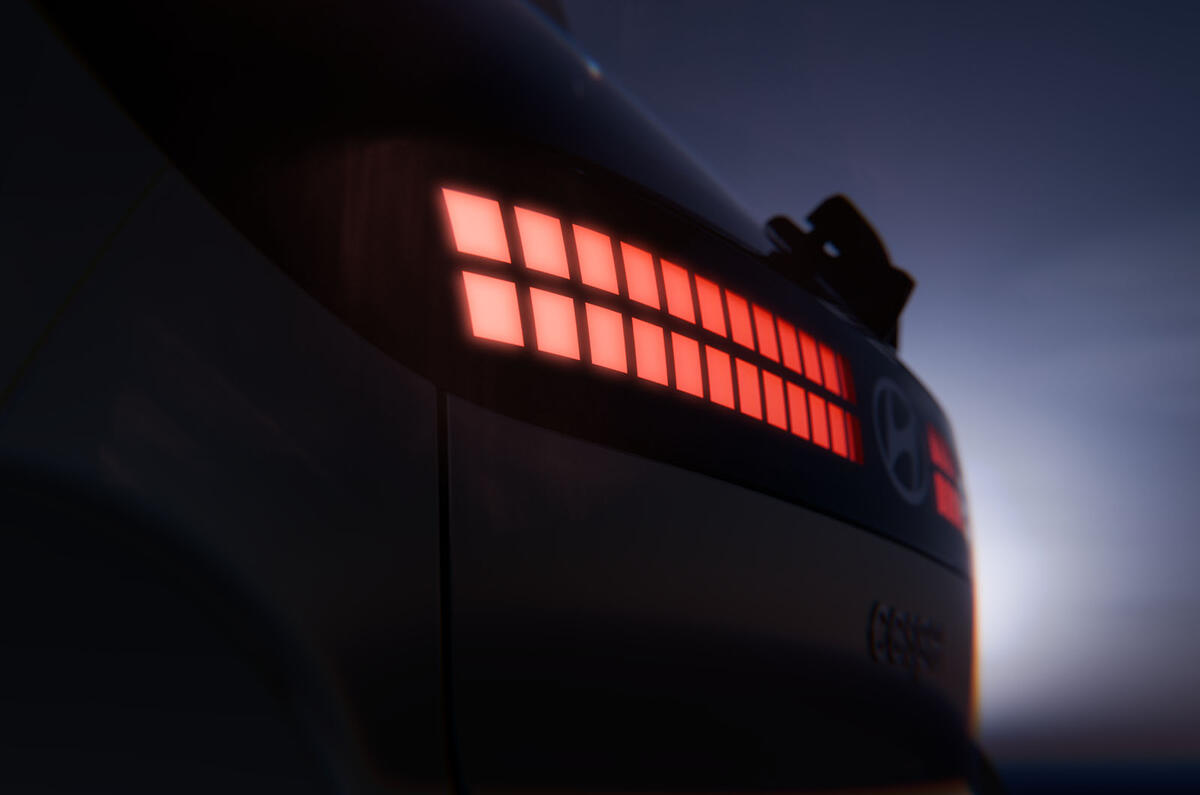 Hyundai Inster teaser rear light Hyundai Inster teaser rear light
