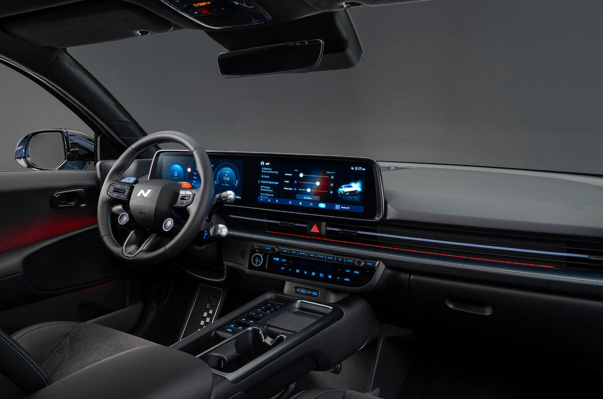 Hyundai Ioniq 6 N dashboard wide Hyundai Ioniq 6 N dashboard wide
